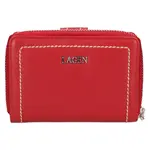 Malá dámská kožená peněženka Lagen Yola - červená