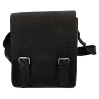 Pánska kožená taška cez rameno Greenwood Garry - šedá