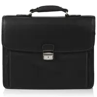 Celokožená pánska aktovka Hexagona Baron - čierna