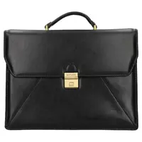 Pánska kožená aktovka Katana Monaco - čierna