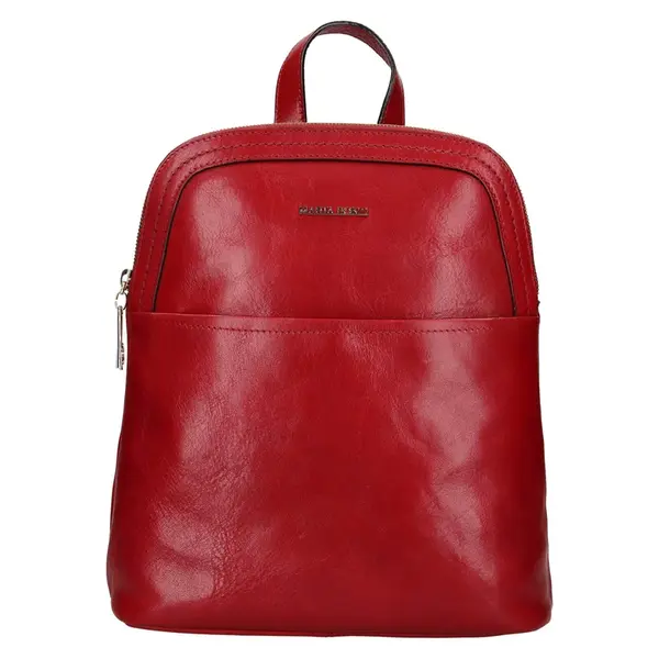 Dámsky kožený batoh Marta Ponti Inea - červená