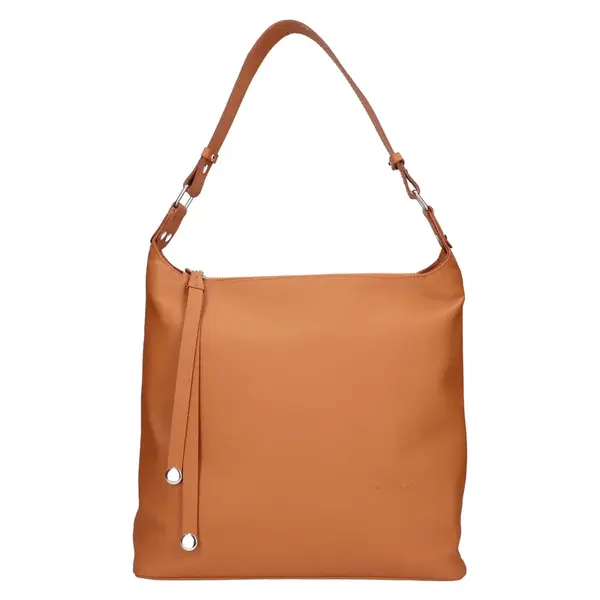 Dámska kožená kabelka Facebag Filonna - hnedá