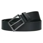 Kožený pánsky opasok Bugatti Martin - čierna