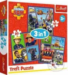 Požárník Sam Samův den 3v1 ((20,36,50 dílků)) - puzzle z kategorie 15 - 60 dílků