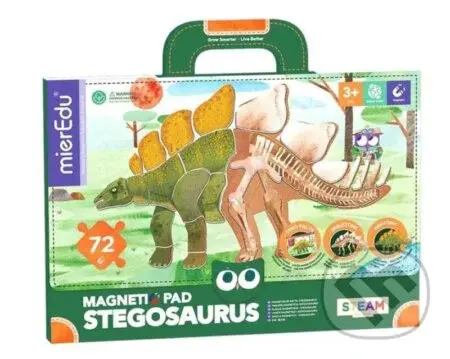 MierEdu Magnetická tabulka Dinosauři - Stegosaurus - hra z kategorie Vzdělávací hry