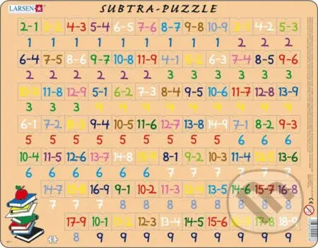 Subtra Odčítanie AR7 - puzzle z kategorie Naučné puzzle