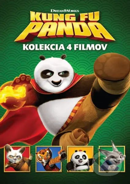 Kung Fu Panda kolekcia 1-4 (SK) (4DVD) - film z kategorie Animované filmy