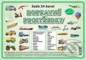 Sada 24 karet - dopravní prostředky - Petr Kupka