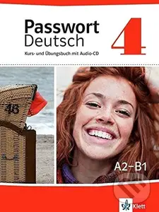 Passwort Deutsch neu  4 (A2-B1) – Kurs/Übungsbuch + CD
