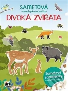 Sametová samolepková knížka - Divoká zvířata - kniha z kategorie Samolepky