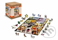 Pejsci v Paříži, dřevěné - puzzle z kategorie Zvířata