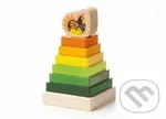 Barevná pyramida se slepičkou - hra z kategorie Stavebnice