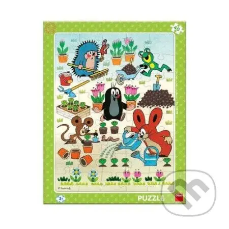 Deskové puzzle Krtek zahradník - puzzle z kategorie 15 - 60 dílků