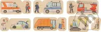 Vozidla 6v1 (Dřevěné puzzle) - puzzle z kategorie Maxi dílky