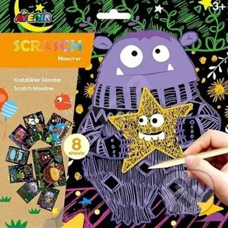 Škrabací obrázky - Příšerky - hra z kategorie Vzdělávací hry