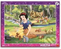 Sněhurka a zvířátka - puzzle z kategorie 15 - 60 dílků