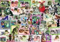 Cats - puzzle z kategorie Umělecké