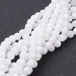 Natural White Jade Beads Strands
