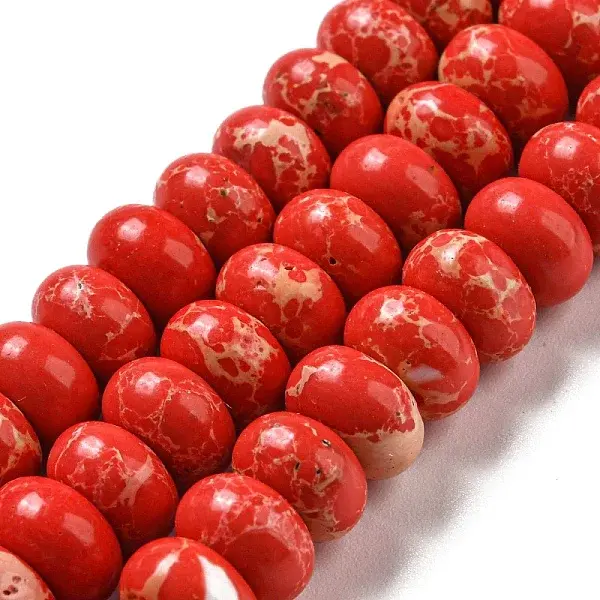 Synthetic Imperial Jasper Dyed Beads Strands