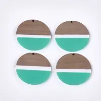 Resin & Walnut Wood Pendants