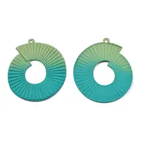 Spray Painted Iron Pendants