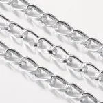 Silver Color Aluminum Twisted Chains Curb Chains