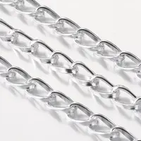 Silver Color Aluminum Twisted Chains Curb Chains