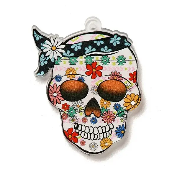 Halloween Theme Printed Acrylic Pendants