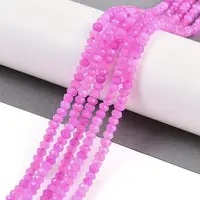 Natural White Jade Beads Strands