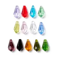 Faceted Transparent A5 Glass Pendants
