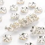 Brass Grade B Rhinestone Spacer Beads