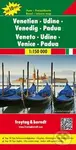 Venetien-Udine-Venedig-Padua/Benátsko, Udine, Benátky,Padova 1:150T/automapa