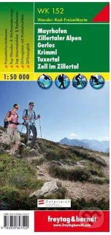 Mayrhofen – Zillertaler Alpen – Gerlos – Krimml – Tuxertal – Zell im Zillertal, Wanderkarte 1:50 000