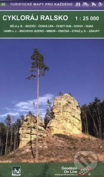 Cykloráj Ralsko 1:25T /86 Turistické mapy pro každého