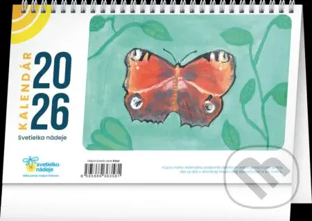 Stolový kalendár Svetielko nádeje 2026 (týždenný, riadkový)