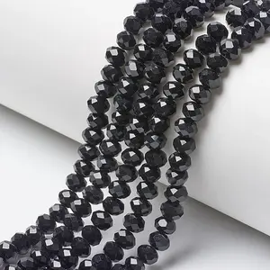 Opaque Solid Color Glass Beads Strands
