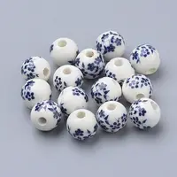 Handmade Printed Porcelain Beads