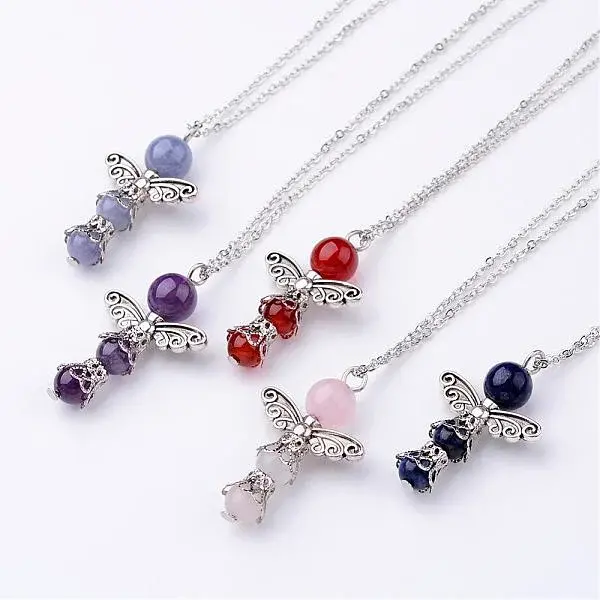 Natural Gemstone Pendant Necklaces