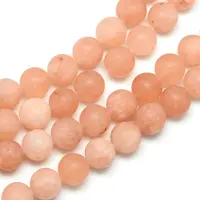 Natural White Jade Bead Strands