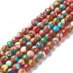 Assembled Natural & Dyed Magnesite Beads Strands
