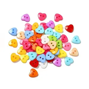Acrylic Heart Buttons