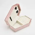 Coffin Shaped Velvet Jewelry Storage Boxes