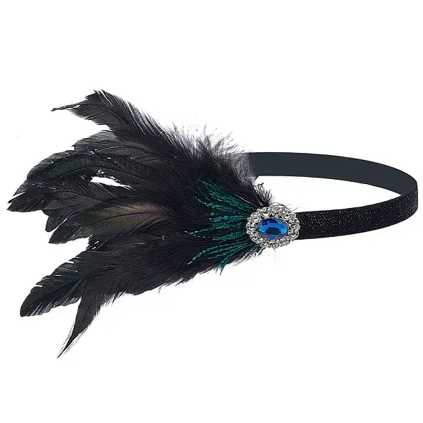 Elastic Feather Headbands