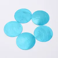 Dyed Freshwater Capiz Shell Big Pendants