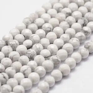 Natural Howlite Beads Strands