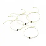 Adjustable Natural Tiger Eye Braided Bead Bracelets