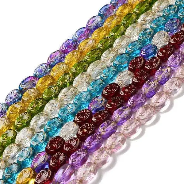 Transparent Glass Beads Strands