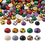 200Pcs Schima Wood Cabochons