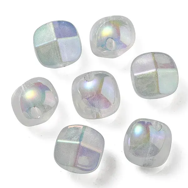 UV Plating Luminous Transparent Acrylic Beads