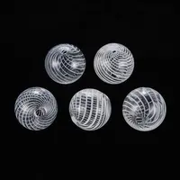 Transparent Handmade Blown Glass Globe Beads